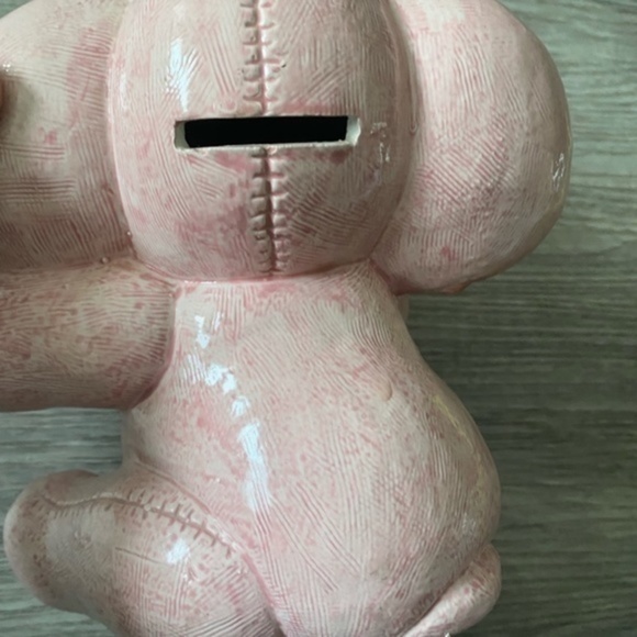Vintage retro adorable 6.5” pink elephant money piggybank. Excellent condition. - Picture 8 of 8